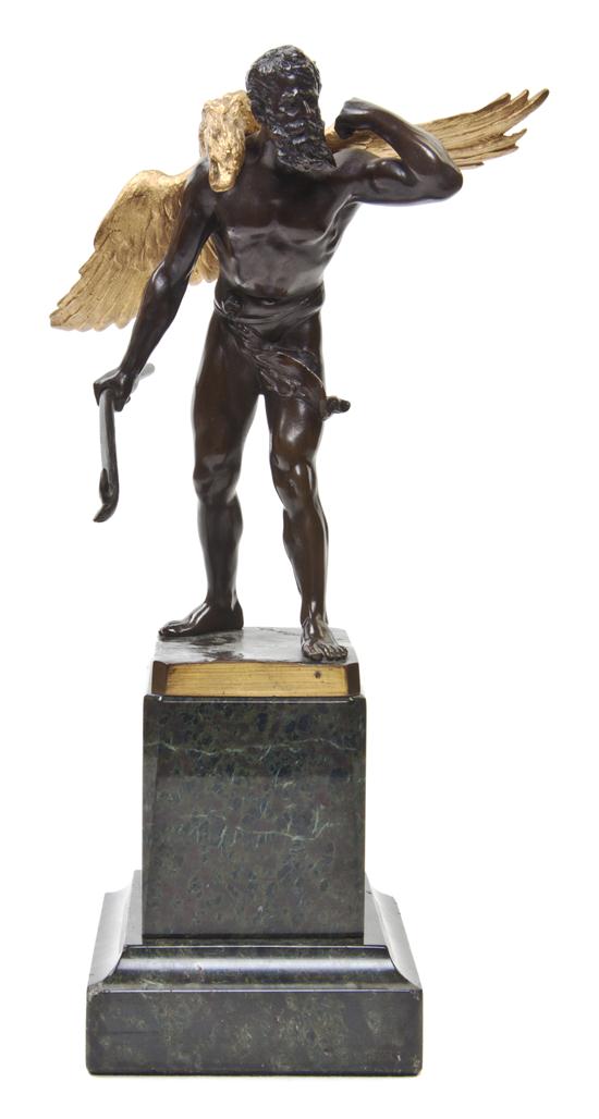 A German Gilt and Patinated