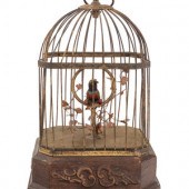 A German Gilt Metal Singing Au
