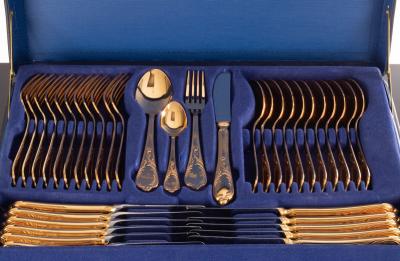 A German gold plated set of