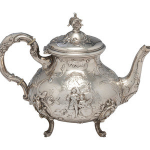 A German Hanau Silver Teapot Storck
