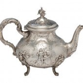 A German Hanau Silver Teapot
S
