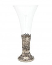 A GERMAN HANAU SILVER TRUMPET