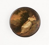 A GERMAN HAND PAINTED PAPIER M