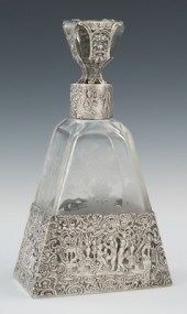 A German Large Silver Mounted