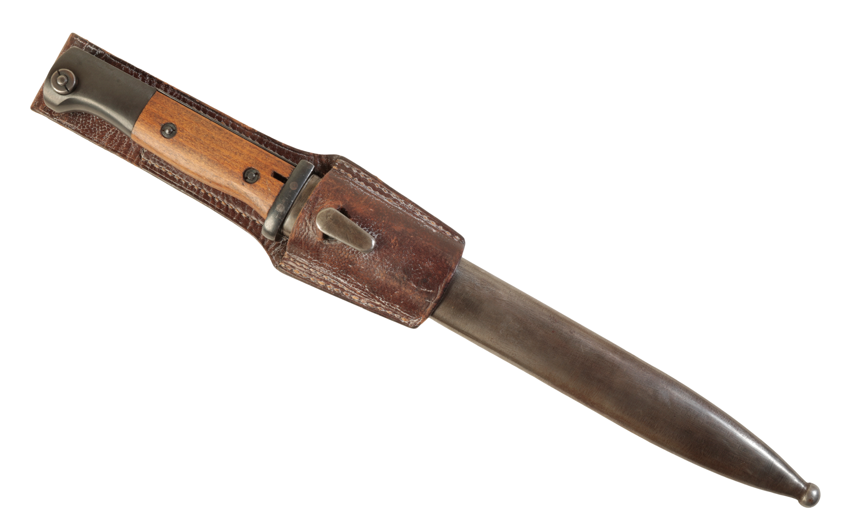 A GERMAN MAUSER BAYONET AND FROG
