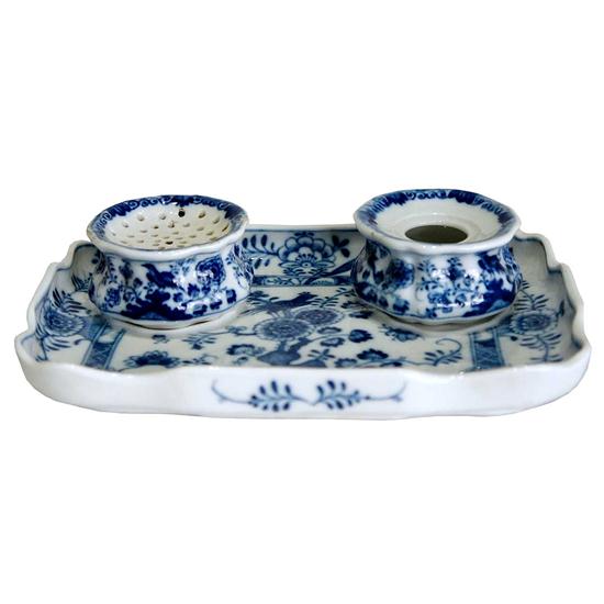 A German Meissen Blue and White