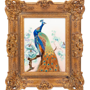 A German Painted Porcelain Plaque