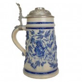 A German Pewter Mounted Saltgl