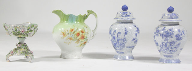 A German porcelain basket on