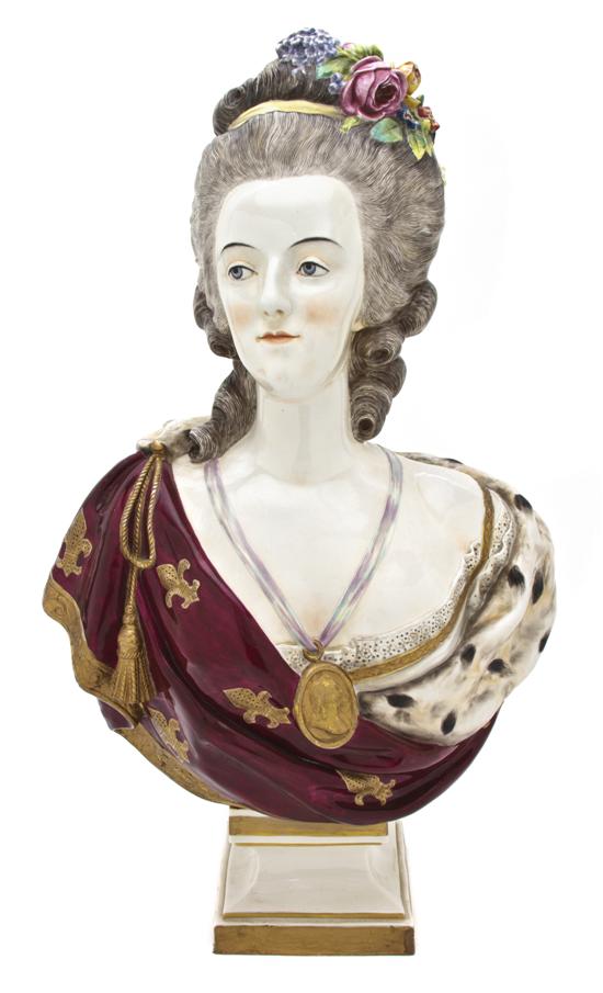 A German Porcelain Bust after