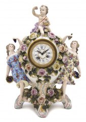 A German Porcelain Figural Clo