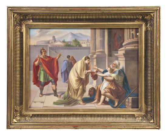 A German Porcelain Plaque after