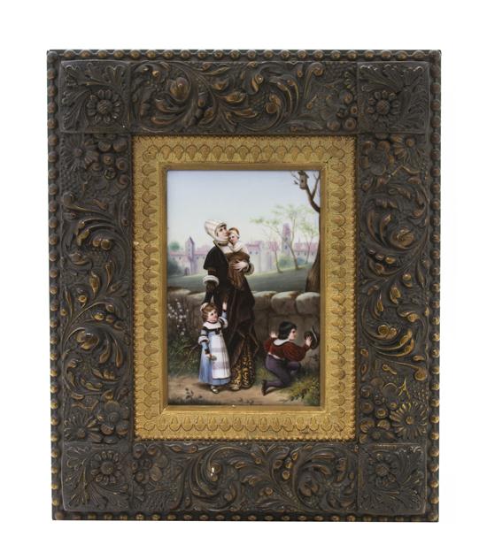 A German Porcelain Plaque of