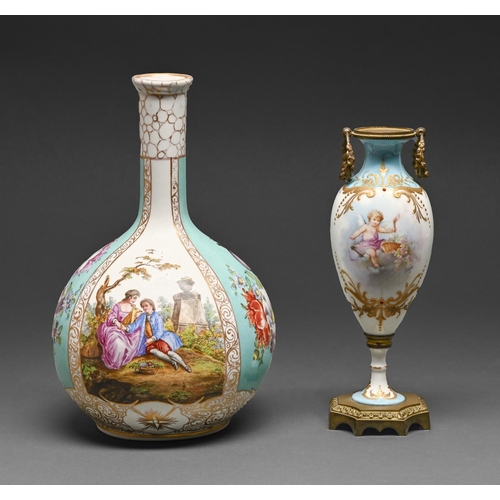 A German porcelain vase, c1900,
