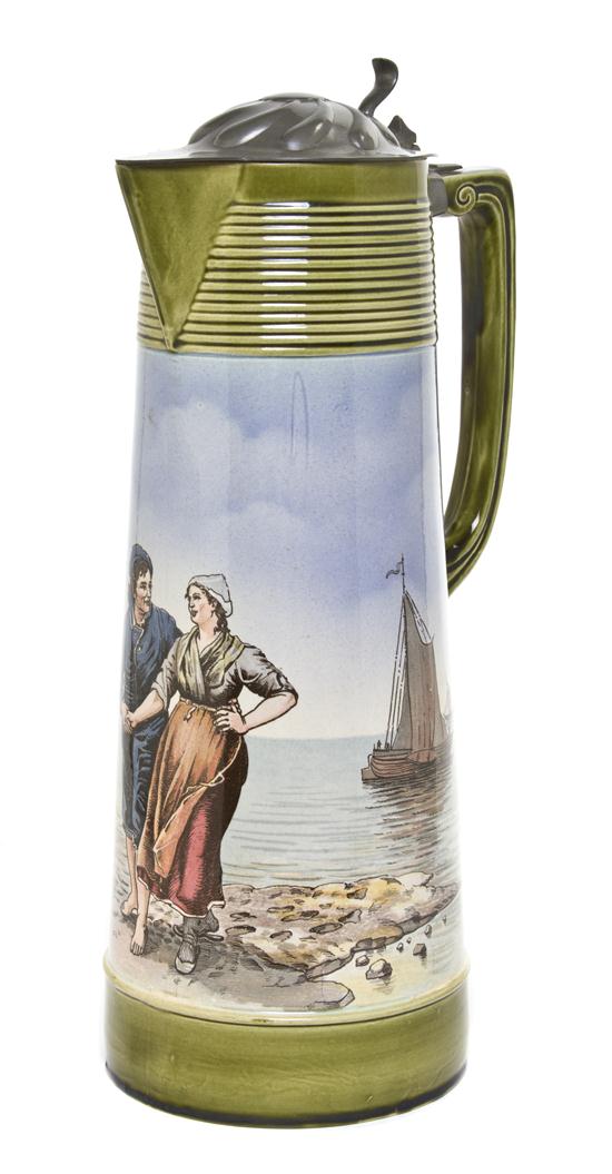 *A German Pottery Stein Villeroy