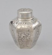 A German Repousse Silver Tea C