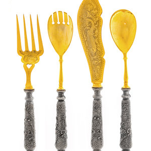 A German Silver and Gilt Metal