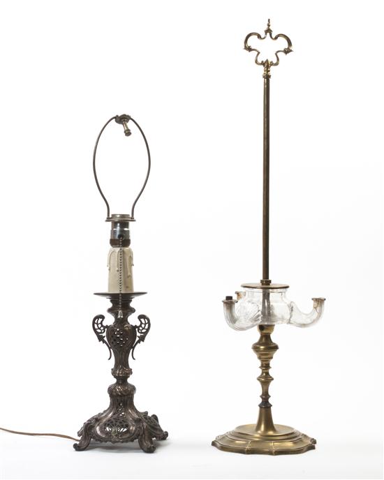 * A German Silver Candlestick of