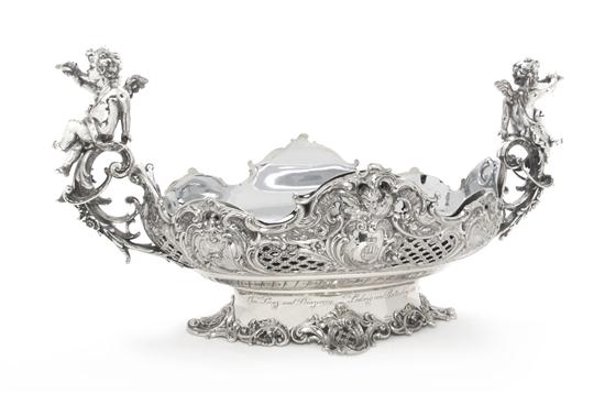 A German Silver Center Bowl
