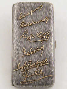 A German silver cheroot case