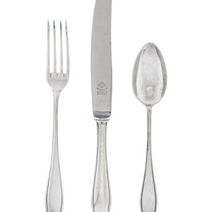 A German Silver Flatware Service