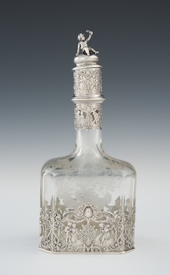 A German Silver Mounted Etched