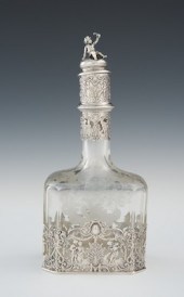 A German Silver Mounted Etched