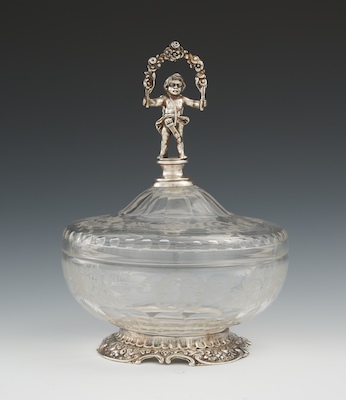 A German Silver Mounted Etched