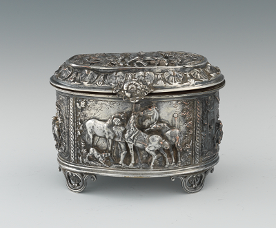 A German Silver Plated Equestrian