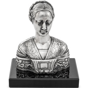 A German Silver Portrait Bust B.