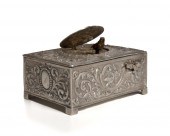 A GERMAN SILVER SINGING BIRD A