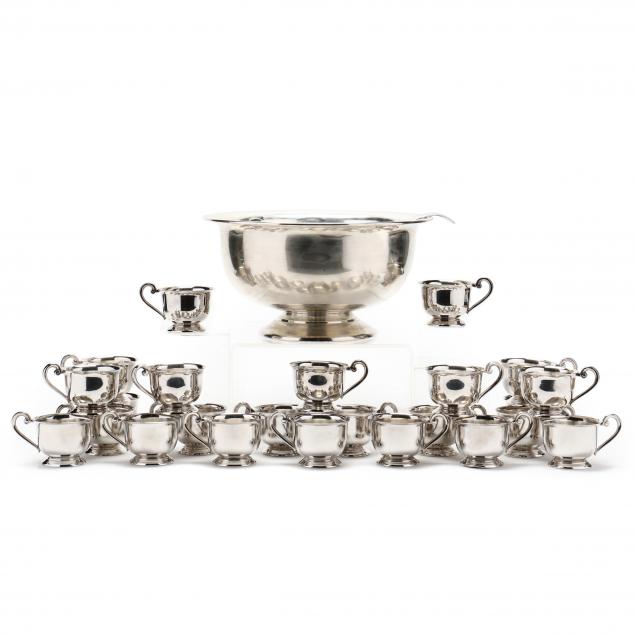 A GERMAN SILVERPLATE PUNCH