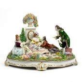 A GERMAN SITZENDORF PORCELAIN