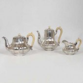 A German Three Piece Silver Iv