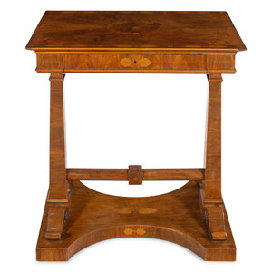 A German Walnut and Marquetry