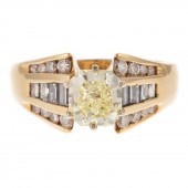 A GIA CERTIFIED 1.50 CT YELLOW