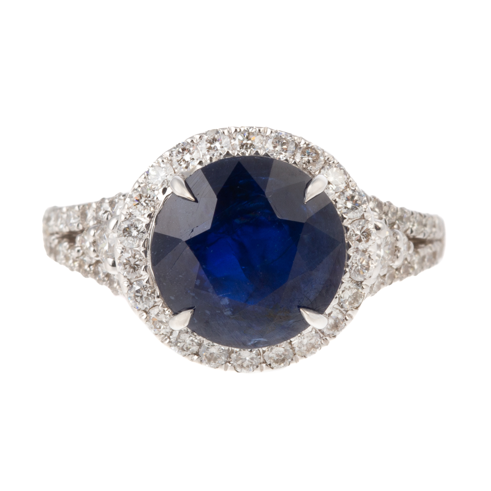 A GIA UNHEATED BURMESE SAPPHIRE &