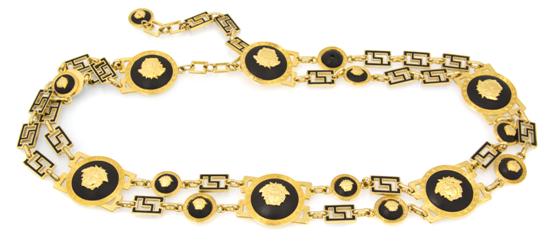 A Gianni Versace Black Enamel and