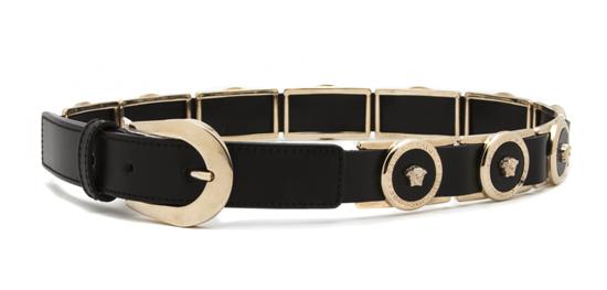 A Gianni Versace Black Leather
