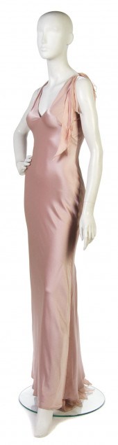 A Gianni Versace Pink Silk Eve