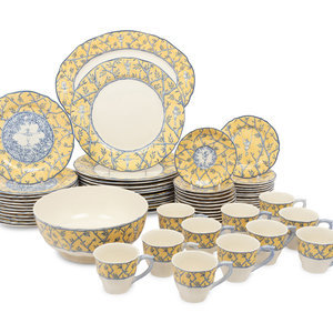 A Gien Baladins Porcelain Dessert