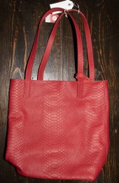 A GIGI NEW YORK EMBOSSED LEATH