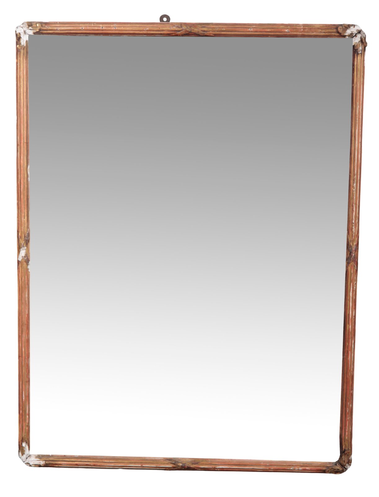 A GILDED 'BOX' MIRROR 20th century,