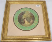 A Gilded Cabinet Plate Hand Pa
