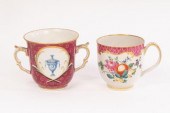 A Giles decorated coffee cup a