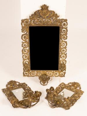 A gilt brass Florentine style