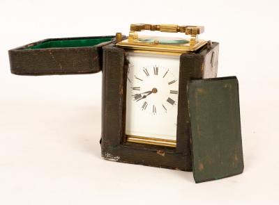 A gilt brass half-hour repeat