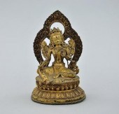A Gilt Bronze "Amitayus" Figur