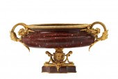 A GILT-BRONZE AND MARBLE CENTE