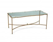 A GILT-BRONZE COCKTAIL TABLEA